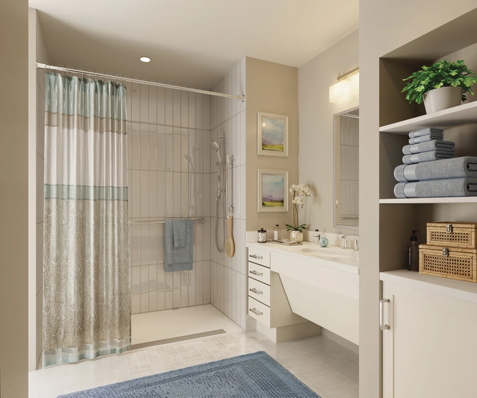 Resident bathroom